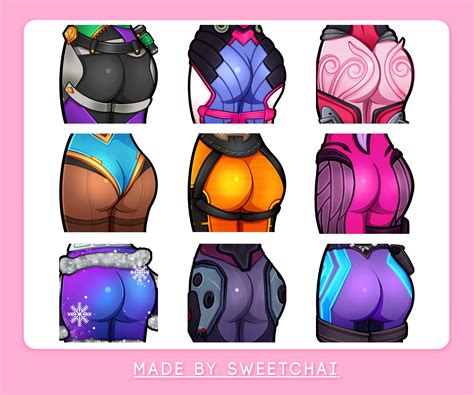 Big Booty Pack - 9 Overwatch Booty Emotes - Etsy Australia