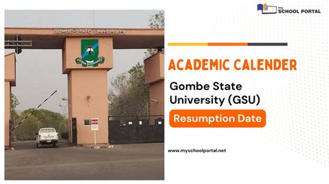 Gombe State University (GSU) Resumption Date & Full Academic Calendar ...