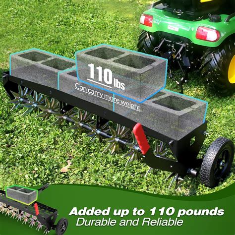 Suchtale 40-Inch Tow Behind Spike Aerator with India | Ubuy