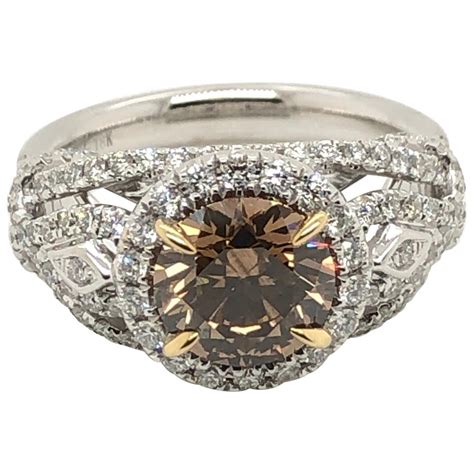 Levian 2 Carat Chocolate Diamond Two-Tone Ring For Sale at 1stDibs | 2 ...
