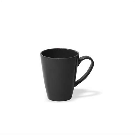 Set of 2 Black Grande Melamine Coffee Mugs | Break Resistant & Hot Saf ...