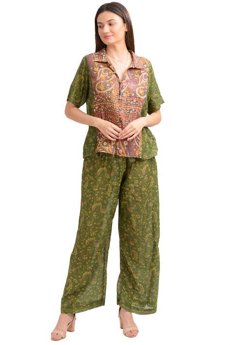 Sanskriti Vintage Coord Set Pure Cotton Floral Printed, Upcycled SM Si