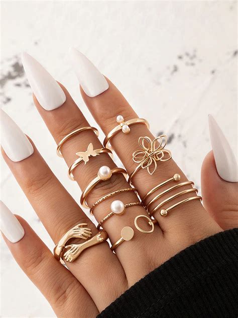 Set of 9 Classic Everyday Rings | Salty – Salty Accessories