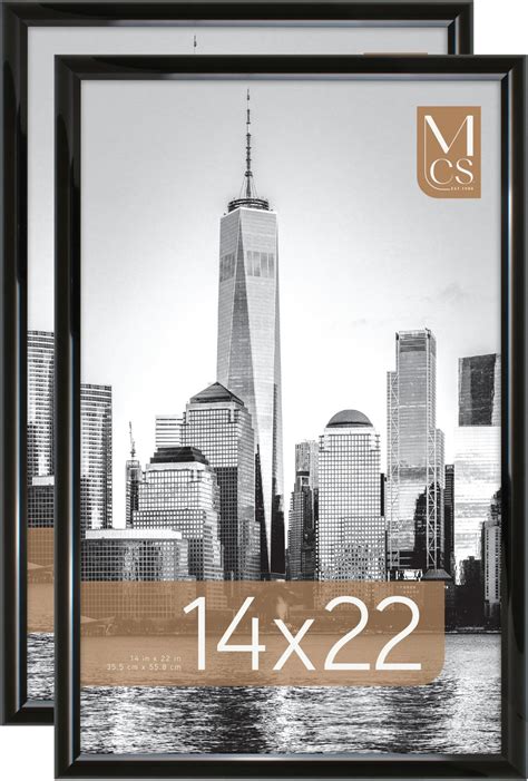 Amazon.com - MCS Studio Gallery Classic 14x22 Poster Frame Black ...