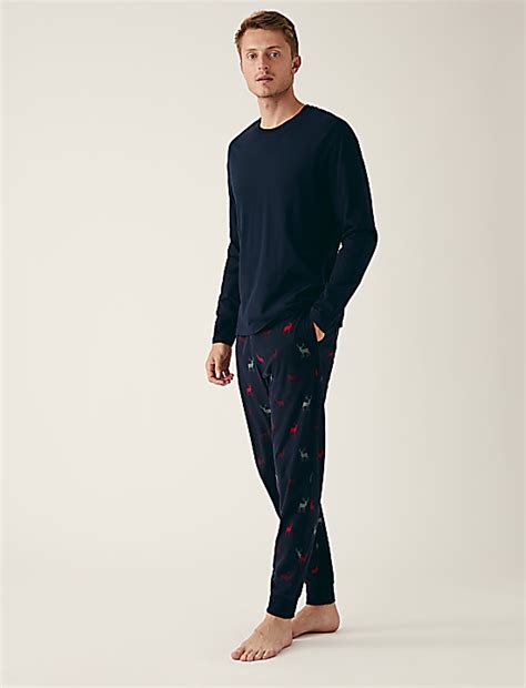 Buy Stag Print Loungewear Bottoms at Marks & Spencer