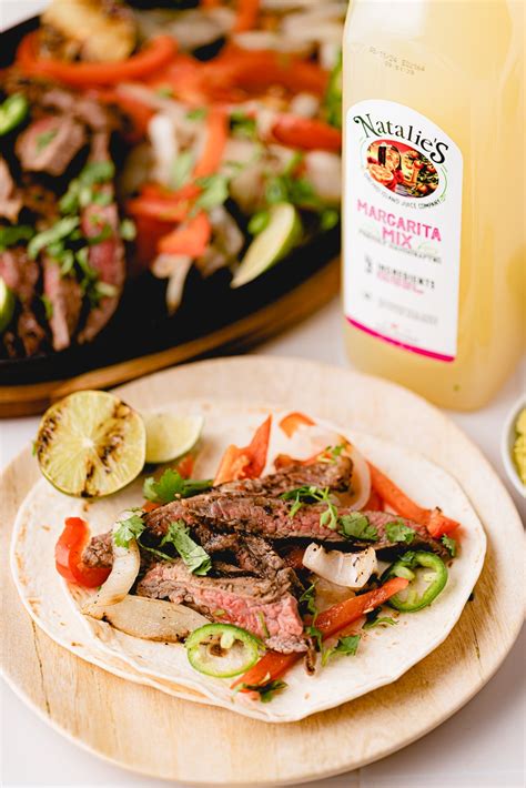Spicy Margarita Marinated Steak Fajitas – Natalie's Orchid Island Juice ...