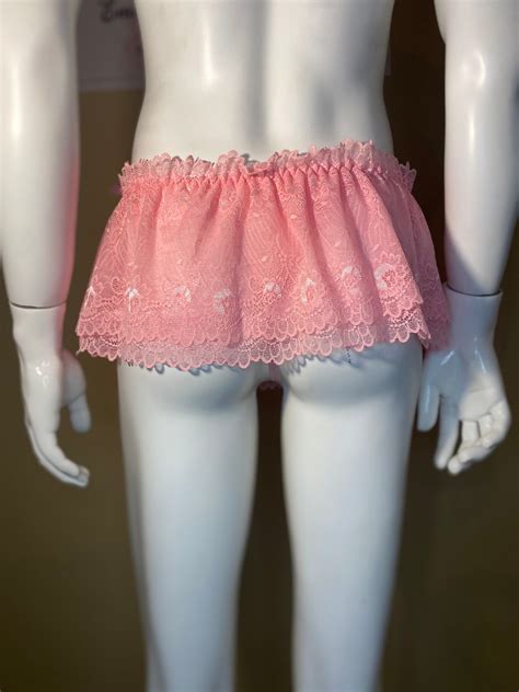 Men's Pink Lace Panty / Sissy Femboy Lingerie / Femboy Clothing - Etsy