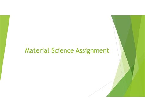 Assignment - Material Science Assignment Contents: Scanning Electron ...