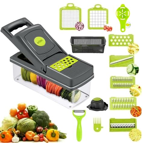 Buy Blaticosa Mandolin 14 in 1 Vegetable Chopper Onion Chopper Salad ...