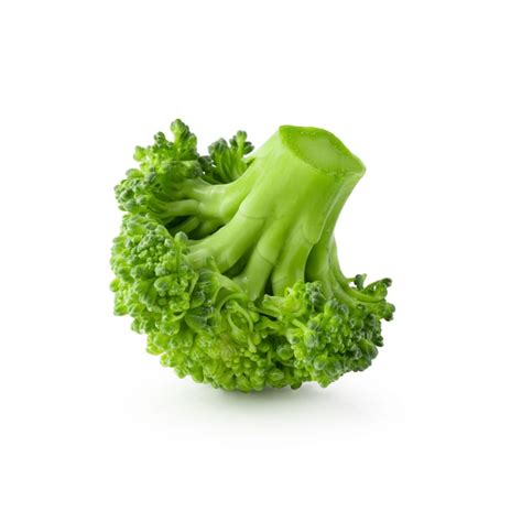 Fresh broccoli blocks for cooking isolated over white background ...