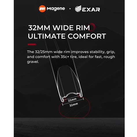 Magene EXAR GR45 Pro Carbon Gravel Wheelset-45mm (Disc Brake)