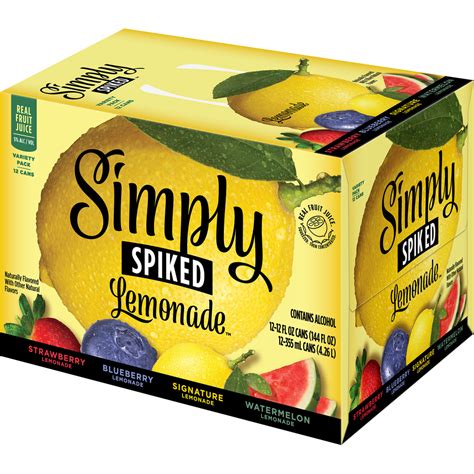 Simply Spiked Lemonade 24/12oz cans - Beverages2u