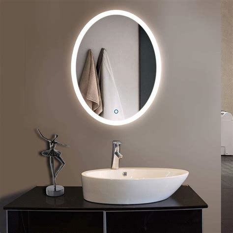 Buy AMAZING BRINE World-Oval Bathroom LED Mirror 24 x 32, 18 X 24 Inch ...