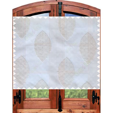 White grey contemporary leaf design sheer curtain designs