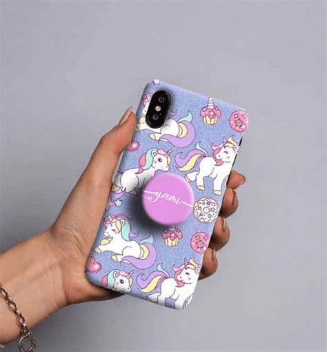 Purple Unicorn name case – Covers Emporium