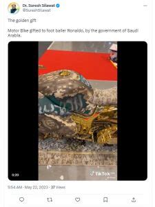 Fact Check: Saudi Arabia Gifted Gold Bike To Cristiano Ronaldo? Here ...