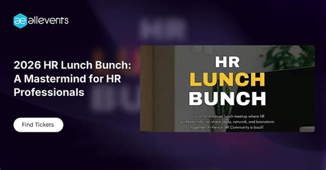 2026 HR Lunch Bunch: A Mastermind for HR Professionals, Baltimore ...
