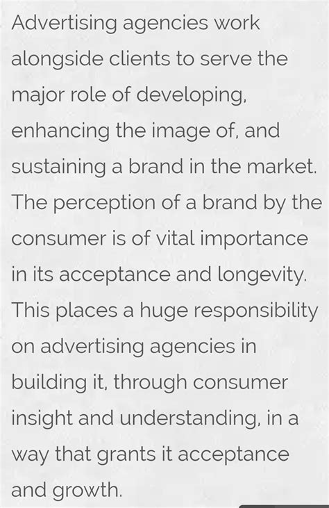 Write down the role of advertisement agencies while preparing ...