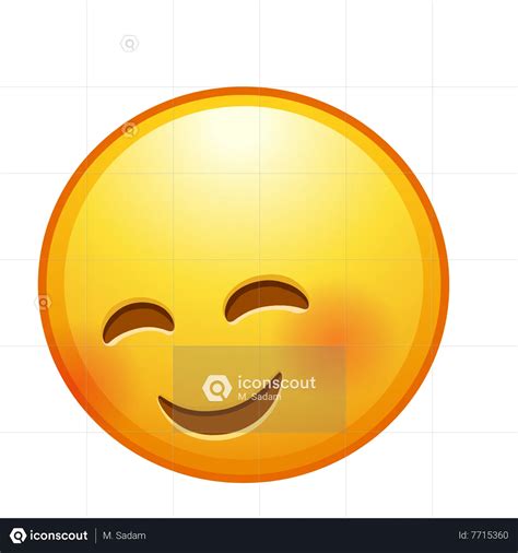 Smiling Face With Smiling Eyes Emoji Animated Icon download in JSON, LOTTIE or MP4 format