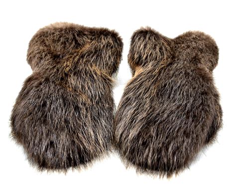 Men’s Long Beaver Fur Mittens – Ultimate Warmth for Extreme Winters