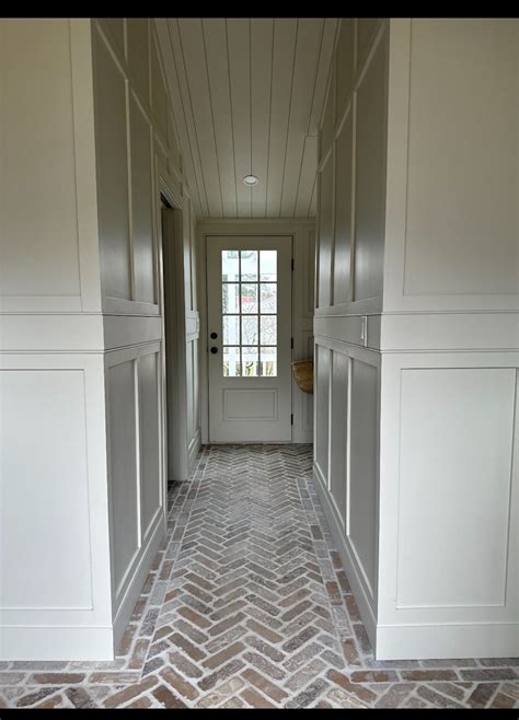 Pin by kenisha on house in 2025 | Mudroom flooring, Herringbone brick ...