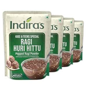 Indira’s Ragi Huri Hittu - Teens & Kids Special, Popped Ragi Flour with ...