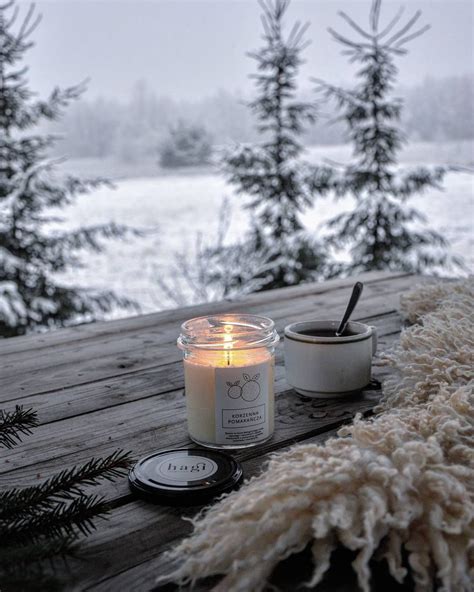 White Cup of Coffee on a Snow Covered Table. Stock Photo - Image of ...