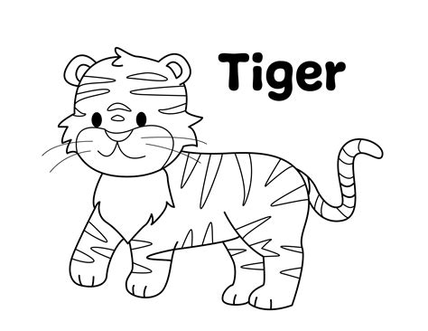 Tiger Coloring Page
