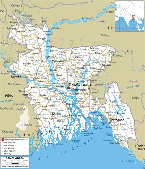 Bangladesh Map With Districts