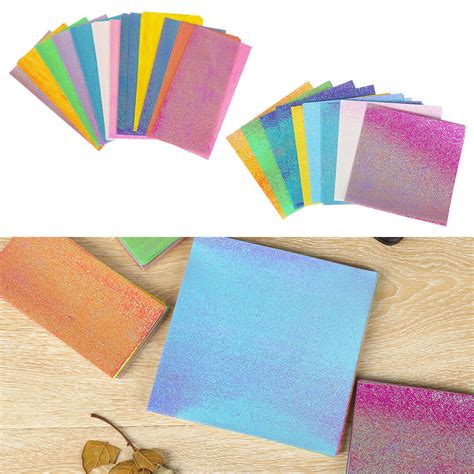 Kids Paper Crafts 50pcs Origami Paper Folding Solid Color Papers Kids ...