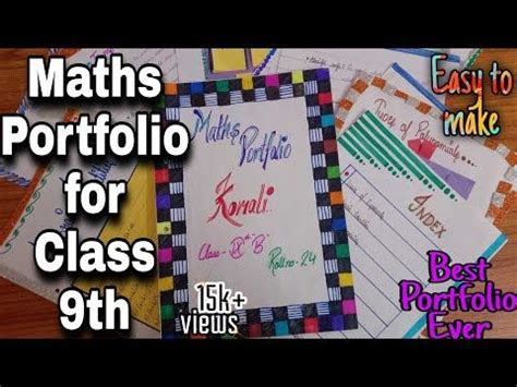 Image result for Class 9th Maths Portfolio