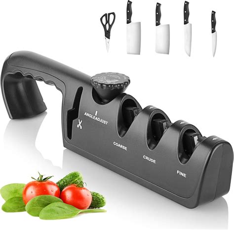 LOVVIY Professional Smart Knife Sharpener, Best 4 Stage Manual Knife ...