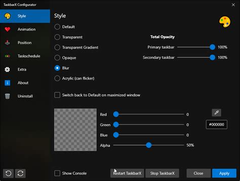Image result for Taskbar X