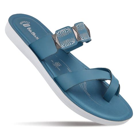Buy Women's Daily Wear Sandal WL7612 Peacock Blue Online at Best Price ...