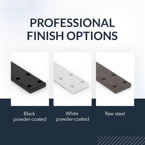 Buy Iron Supports Hidden Flat Countertop Bracket - Heavy Duty Straight ...