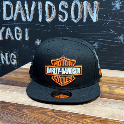 Harley-Davidson NEW ERA 59FIFTY キャップ フラットバイザー Vツインエンジン （ブラック） | ハーレー ...