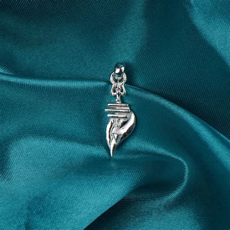 Mahadev Tilak Tripund Silver Pendant for Men & Women Without Chain ...