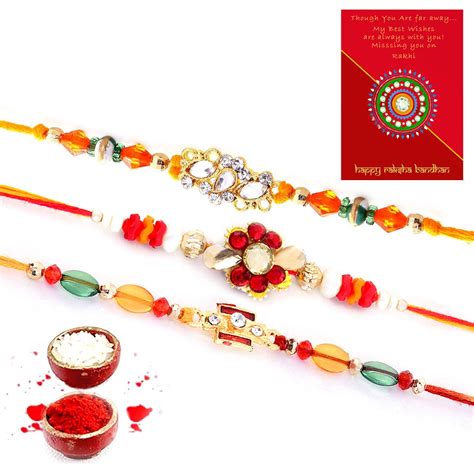 Raksha Bandhan Rakhis Raksha Bandhan Gifts for Brother Rakhi Set Bhaiya ...
