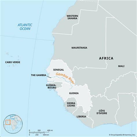 Gambia River Map