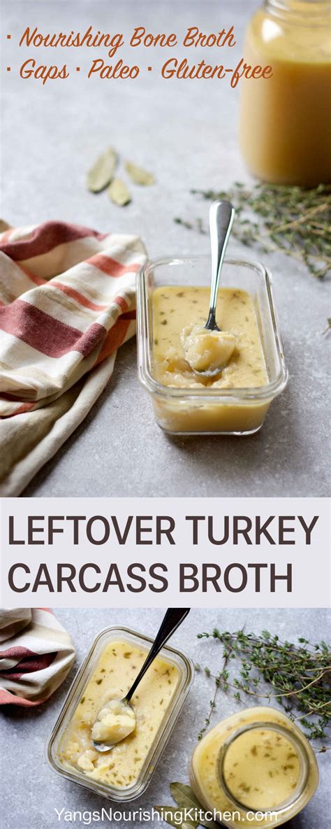 Leftover Turkey Carcass Broth - Yang's Nourishing Kitchen