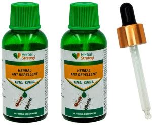 HERBAL STRATEGI Ant Repellent Oil Gel - Natural, Eco-Friendly | 100% ...