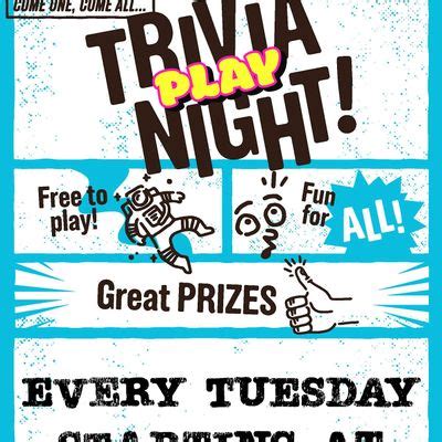 Trivia Night, Play Lounge & Cafe, East Tahquitz Canyon Way, Palm ...