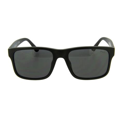 Ralph Lauren Polo Sunglass PH4194 Black Rectangle Shades - Optorium