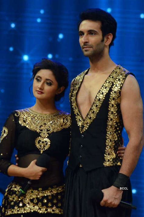 Rashami Desai and Nandish Sandhu on the sets of reality TV show Nach ...