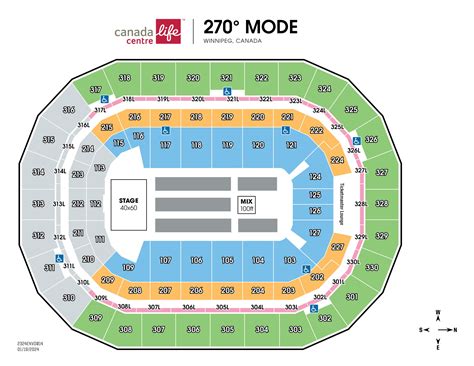 Map Of Canada Life Centre