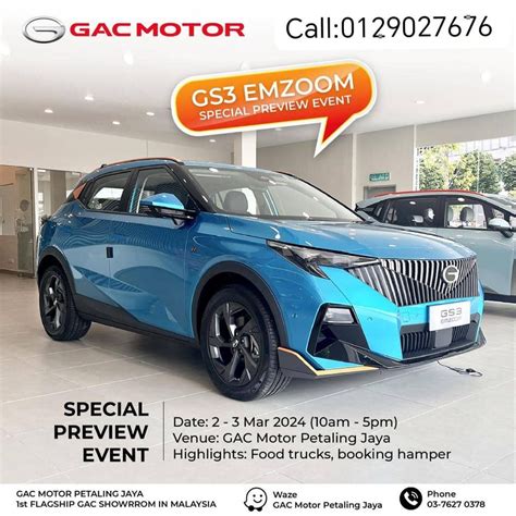 Special preview GAC GS3 Emzoom, Lot 1A, Jalan Kemajuan, Section 13 ...