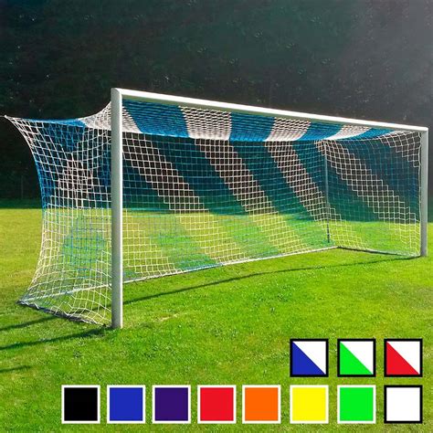 5mm Striped Stadium/Box Soccer Nets [3x Color Options] | Net World Sports