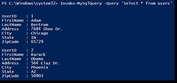 Image result for PowerShell Form Query MySQL