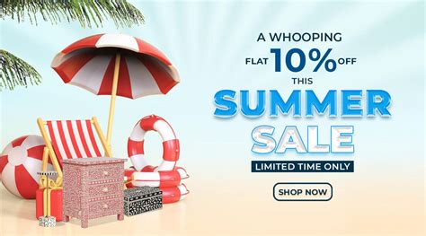 Summer Sale At Luxury Handicrafts Of Flat 10% Off