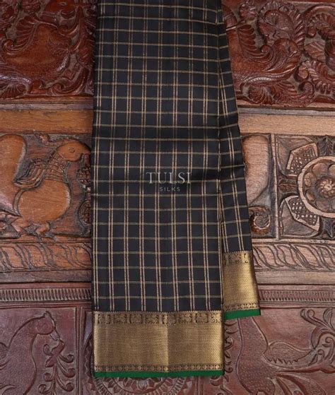 Buy Black Soft Silk Saree T631936